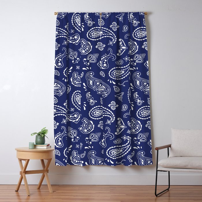 Blue Bandana Window Curtain Gallery Image 5