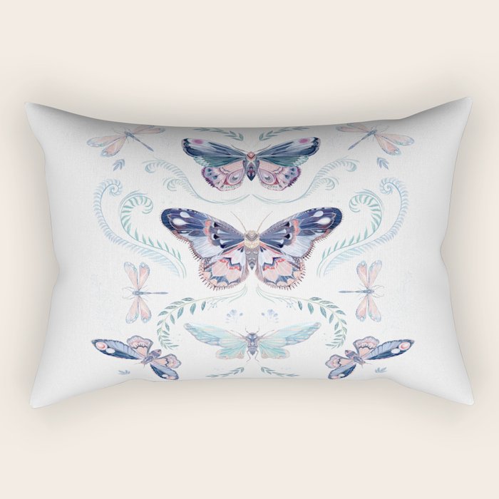 Butterflies painting Rectangular Pillow Gallery Image 1