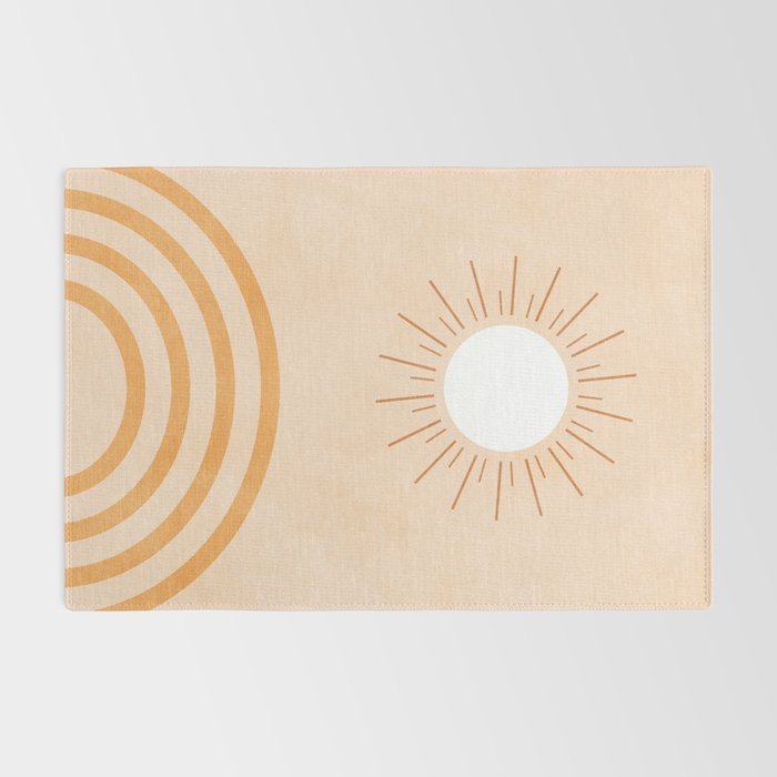 shapes geometry sun minimal abstract Rug Gallery Image 2