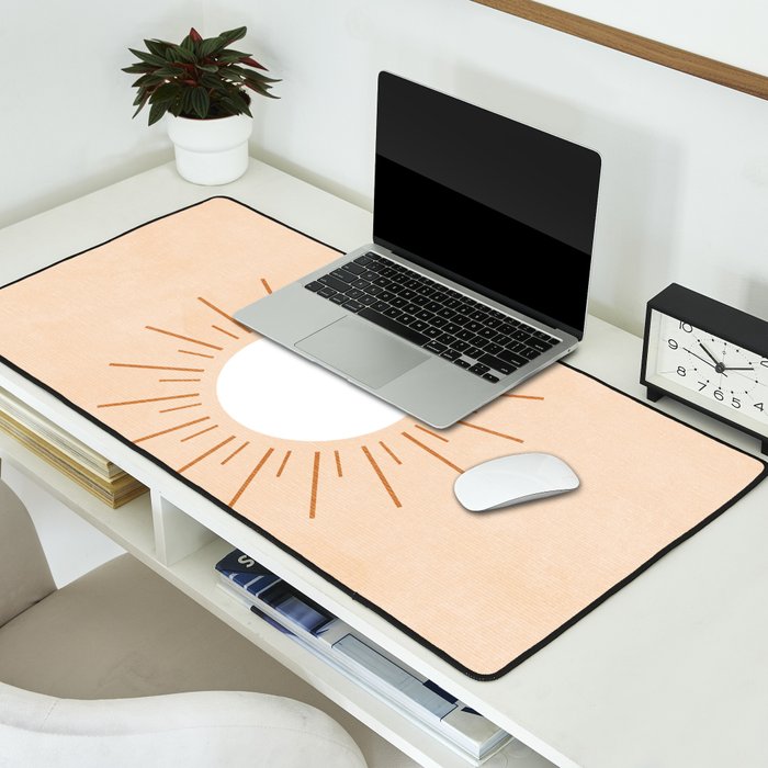 shapes geometry sun minimal abstract Desk Mat Gallery Image 2