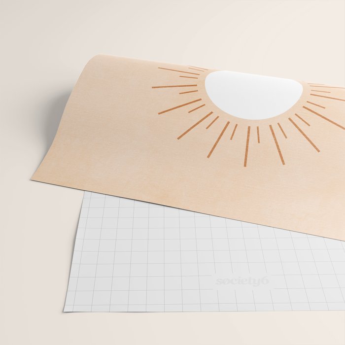 shapes geometry sun minimal abstract Wrapping Paper Gallery Image 2