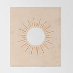 shapes geometry sun minimal abstract Throw Blanket Gallery Image 2