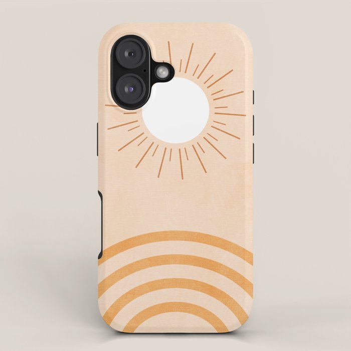 shapes geometry sun minimal abstract iPhone Case Gallery Image 1