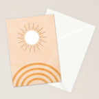 shapes geometry sun minimal abstract Stationery Card Gallery Image 2