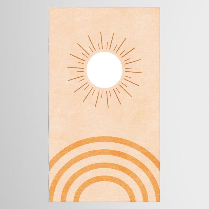 shapes geometry sun minimal abstract Tablecloth Gallery Image 2