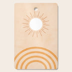 shapes geometry sun minimal abstract Cutting Board Gallery Image 1