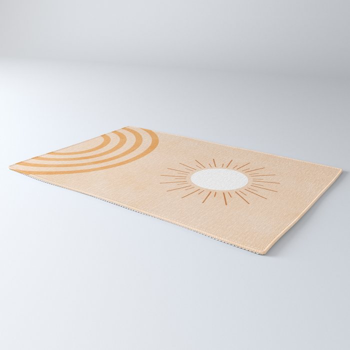 shapes geometry sun minimal abstract Rug Gallery Image 3