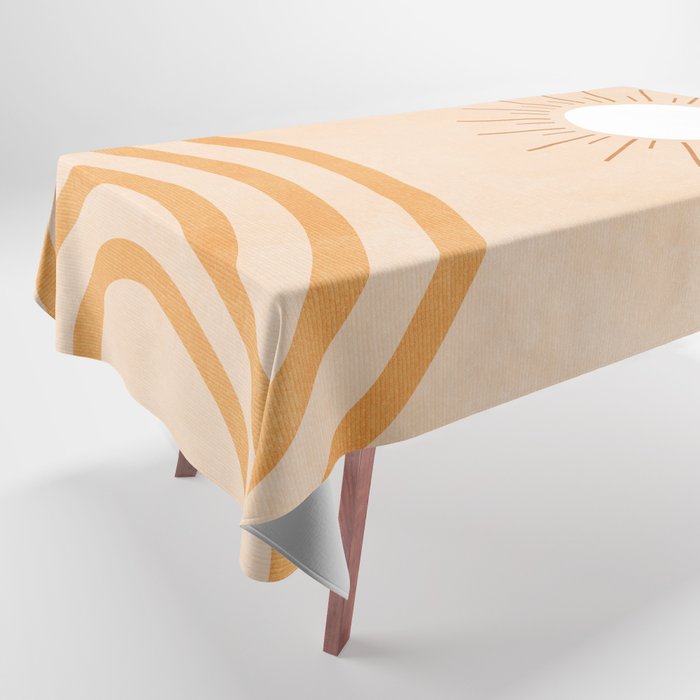 shapes geometry sun minimal abstract Tablecloth Gallery Image 1