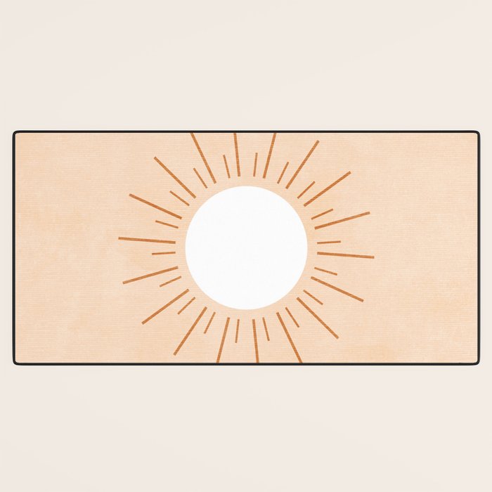 shapes geometry sun minimal abstract Desk Mat Gallery Image 3