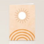 shapes geometry sun minimal abstract Stationery Card Gallery Image 2