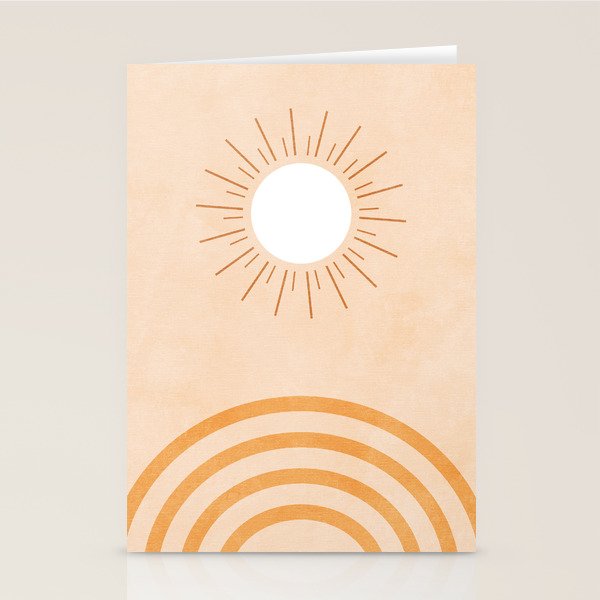 shapes geometry sun minimal abstract Stationery Card Gallery Image 2