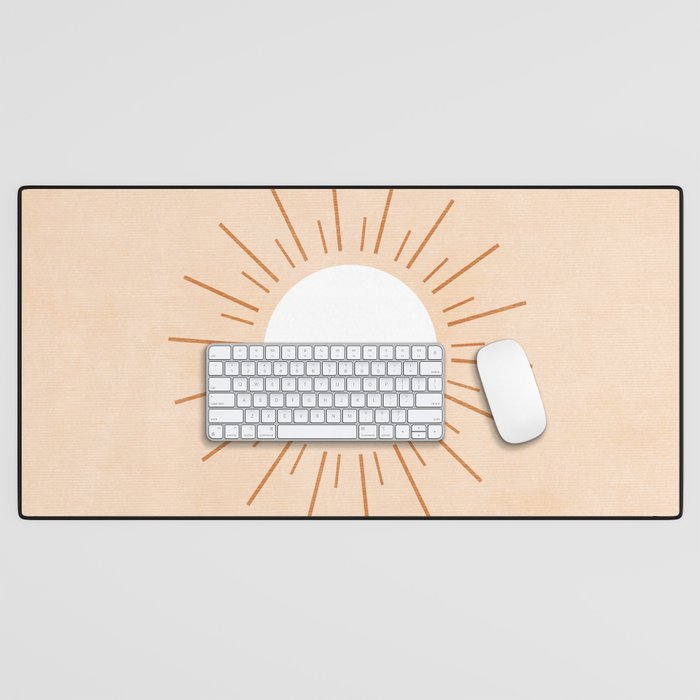 shapes geometry sun minimal abstract Desk Mat Gallery Image 1