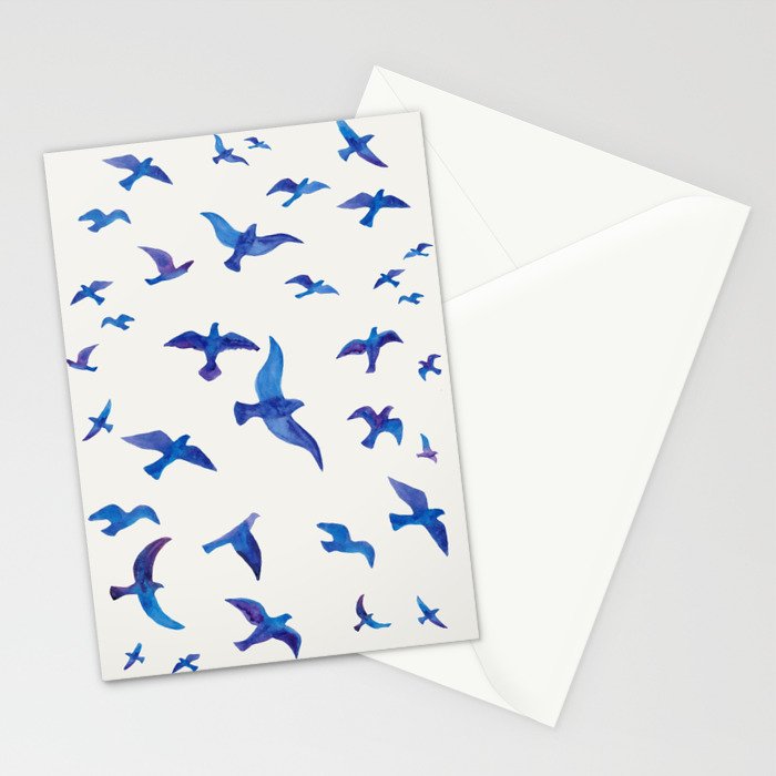 Blue Birds Stationery Card Gallery Image 2