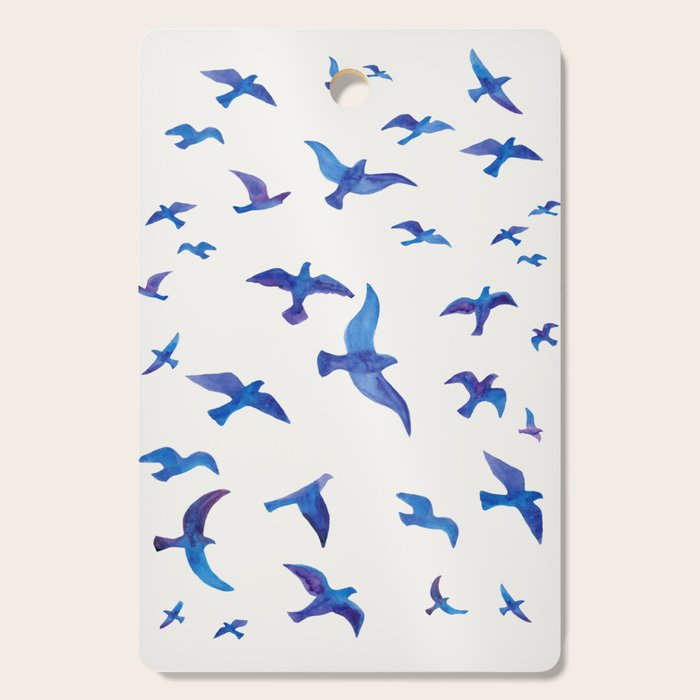 Blue Birds Cutting Board Gallery Image 1