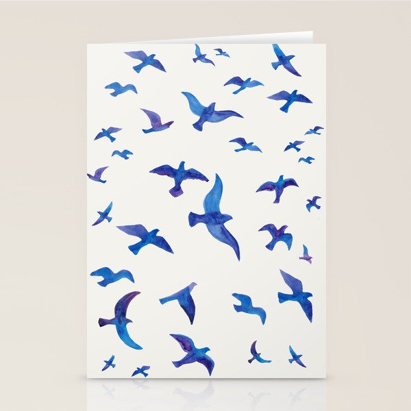 Blue Birds Stationery Card Gallery Image 2