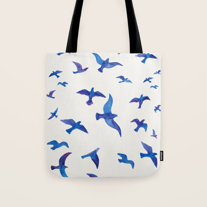 Blue Birds Tote Bag Gallery Image 1