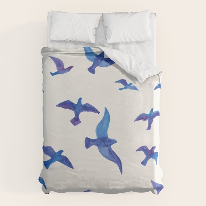 Blue Birds Duvet Cover Gallery Image 1