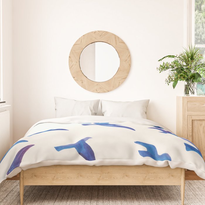 Blue Birds Duvet Cover Gallery Image 3