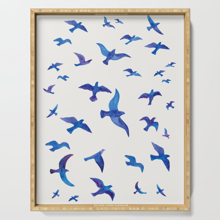 Blue Birds Serving Tray Gallery Image 1