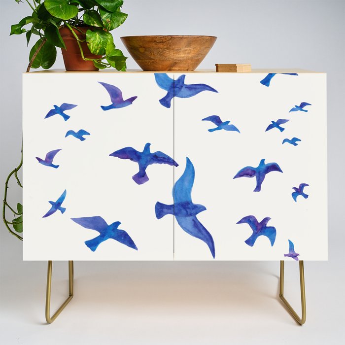 Blue Birds Credenza Gallery Image 1
