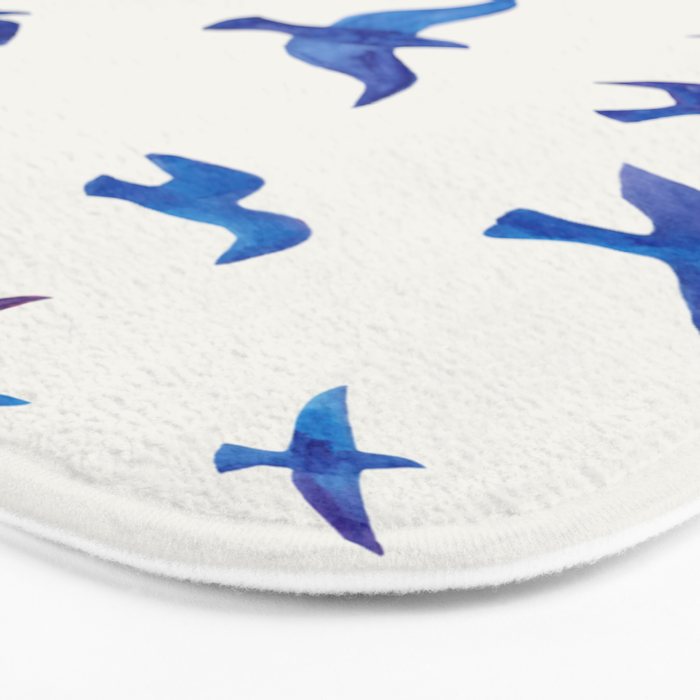 Blue Birds Bath Mat Gallery Image 3