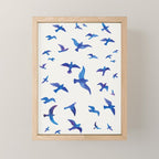 Blue Birds Mini Art Print Gallery Image 1
