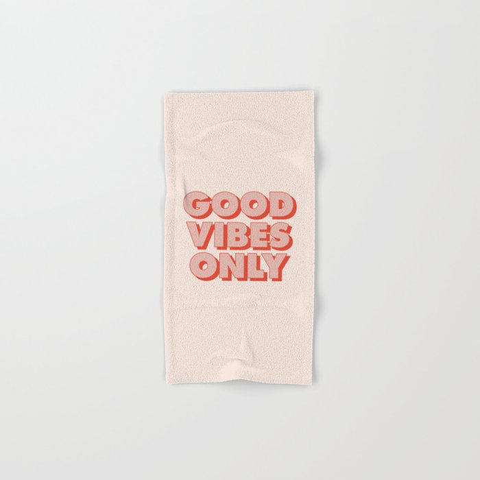 Good Vibes Only Bath Towel Gallery Image 1