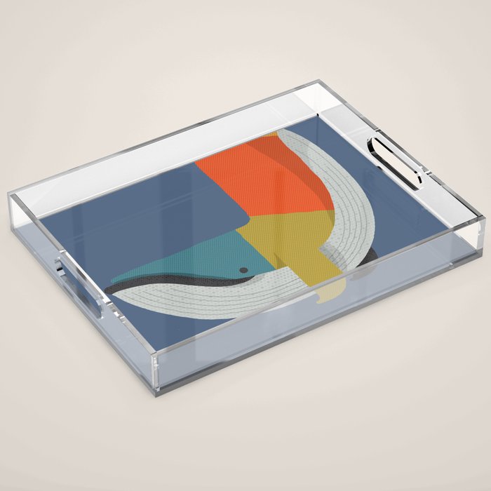 Blue Whale Acrylic Tray Gallery Image 1