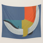 Blue Whale Wall Tapestry Gallery Image 4