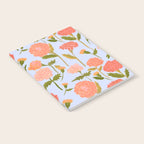 Marigolds / Periwinkle flower pattern Notebook Gallery Image 2