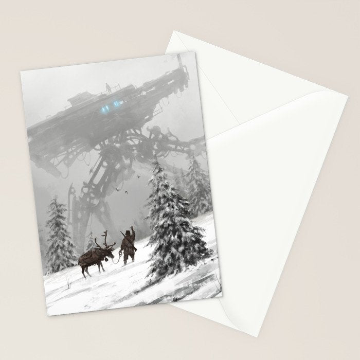 1920 - winter walker Stationery Card Gallery Image 2