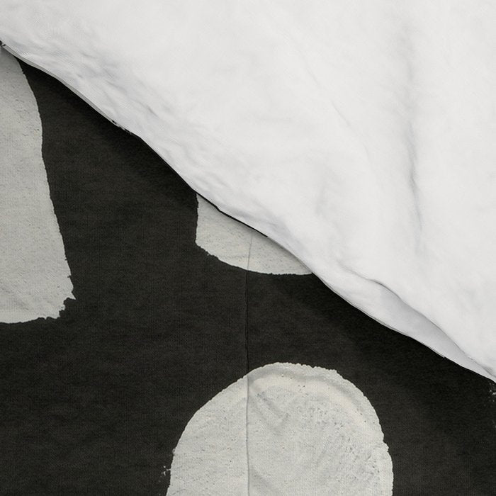 Black & White Abstract Collage #1 Comforter Gallery Image 4