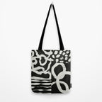 Black & White Abstract Collage #1 Tote Bag Gallery Image 2