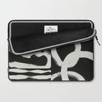 Black & White Abstract Collage #1 Laptop Sleeve Gallery Image 2