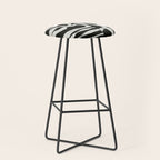 Black & White Abstract Collage #1 Stool Gallery Image 1