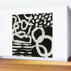 Black & White Abstract Collage #1 Wall Mural Gallery Image 2