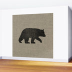 Black Bear Silhouette Wall Mural Gallery Image 2