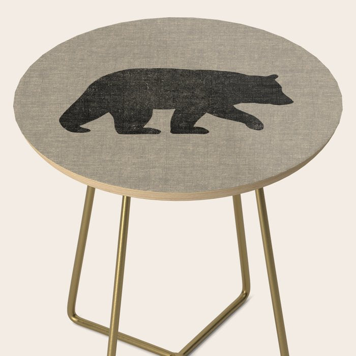 Black Bear Silhouette Side Table Gallery Image 2