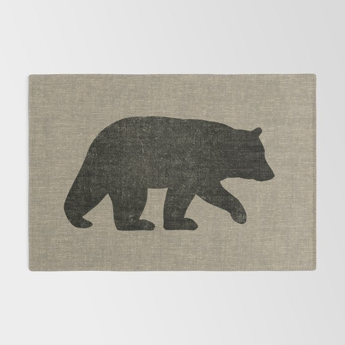 Black Bear Silhouette Rug Gallery Image 2