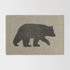 Black Bear Silhouette Rug Gallery Image 2