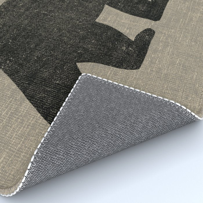 Black Bear Silhouette Rug Gallery Image 4