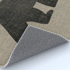 Black Bear Silhouette Rug Gallery Image 4