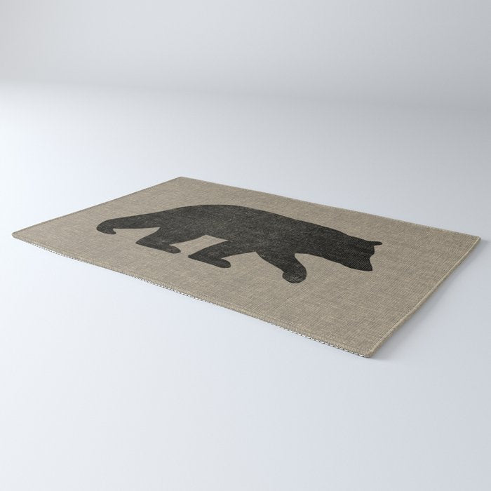 Black Bear Silhouette Rug Gallery Image 3