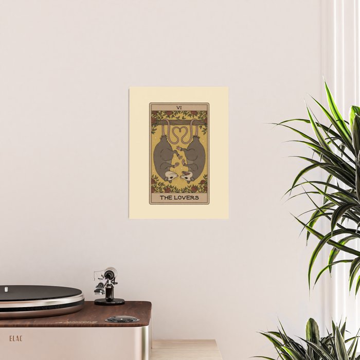 The Lovers - Possum Tarot Poster Gallery Image 2