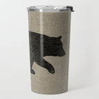 Black Bear Silhouette Travel Mug Gallery Image 2