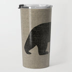 Black Bear Silhouette Travel Mug Gallery Image 3