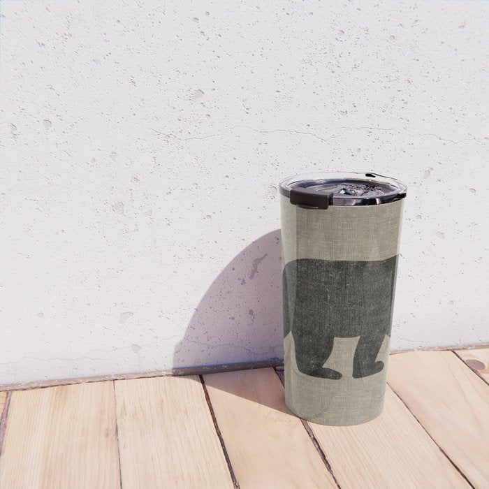 Black Bear Silhouette Travel Mug Gallery Image 4