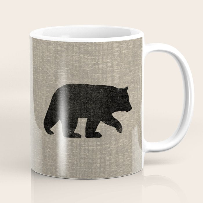 Black Bear Silhouette Coffee Mug Gallery Image 1