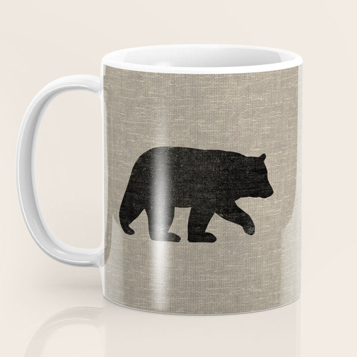 Black Bear Silhouette Coffee Mug Gallery Image 3