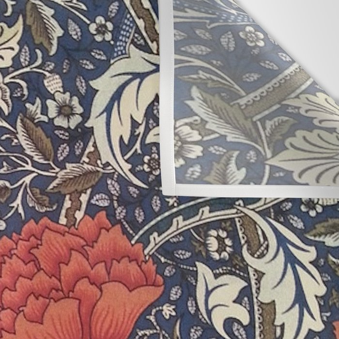 William Morris Windrush Blue Red Vintage Pattern Wall Tapestry Gallery Image 3